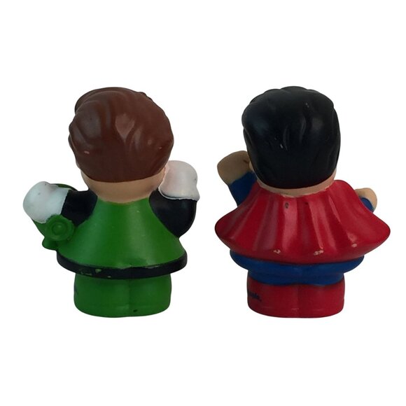 Fisher Price Little People DC Super Heroes Green Lantern Superman Figures - Picture 3 of 5